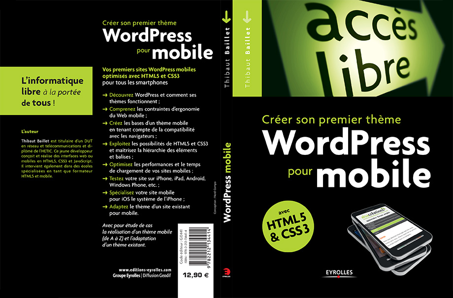 Cover book Create a mobile website with Wordpress